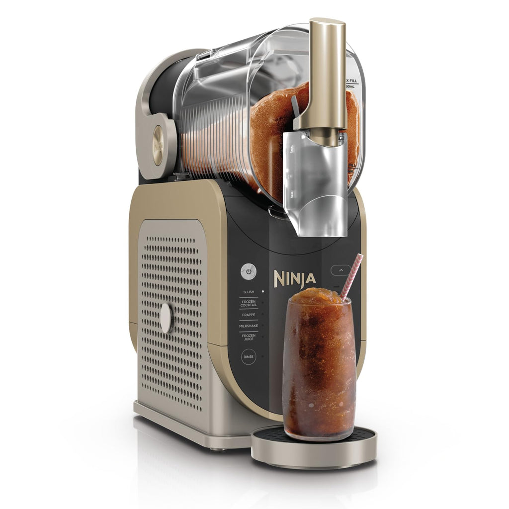 Ninja SLUSHi Frozen Drinks Maker, Create Slush, Frozen Cocktails, Frappé | Milkshakes & Frozen Juice, No Ice or Preperation Needed, WhisperChill Technology, 1.9l Capacity, Blue & Grey FS301UK