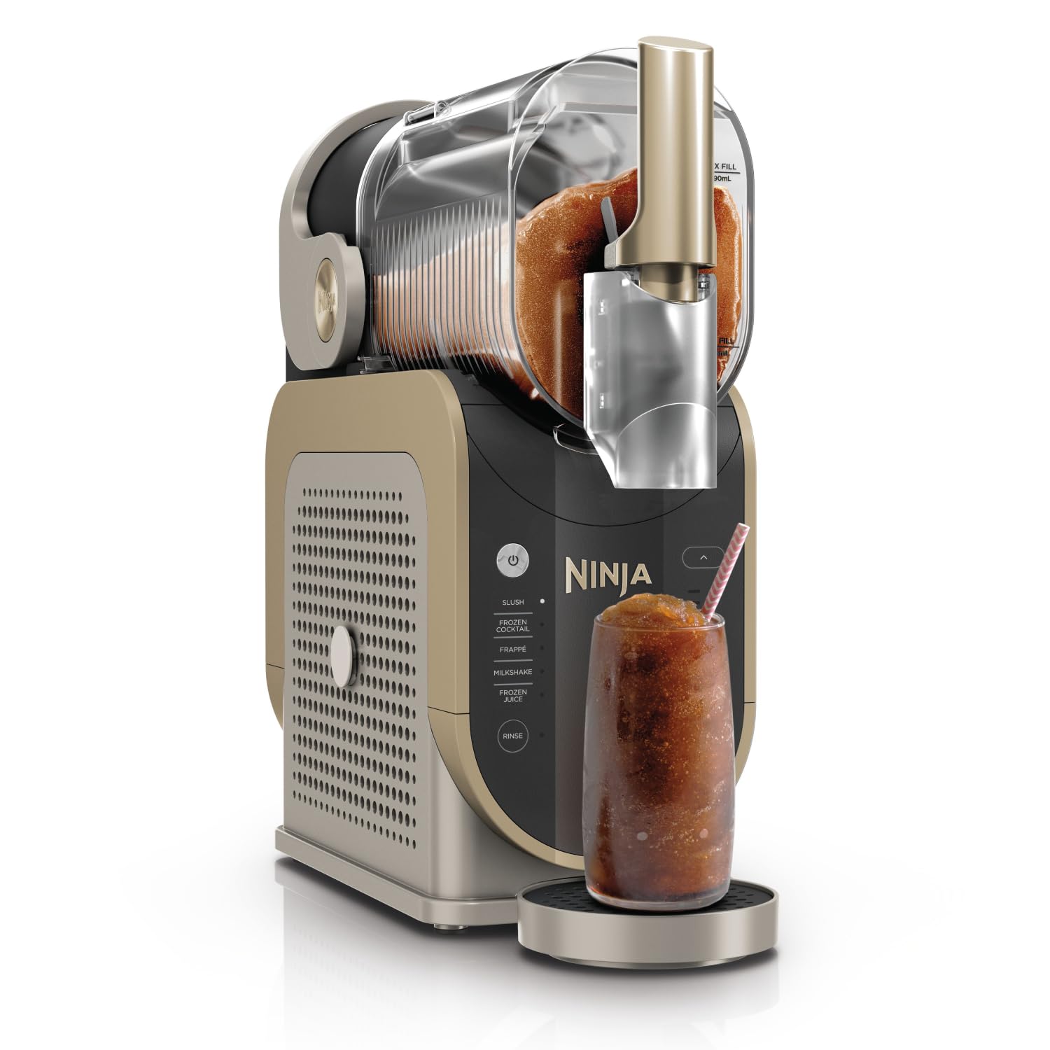 Ninja SLUSHi Frozen Drinks Maker, Create Slush, Frozen Cocktails, Frappé | Milkshakes & Frozen Juice, No Ice or Preperation Needed, WhisperChill Technology, 1.9l Capacity, Blue & Grey FS301UK