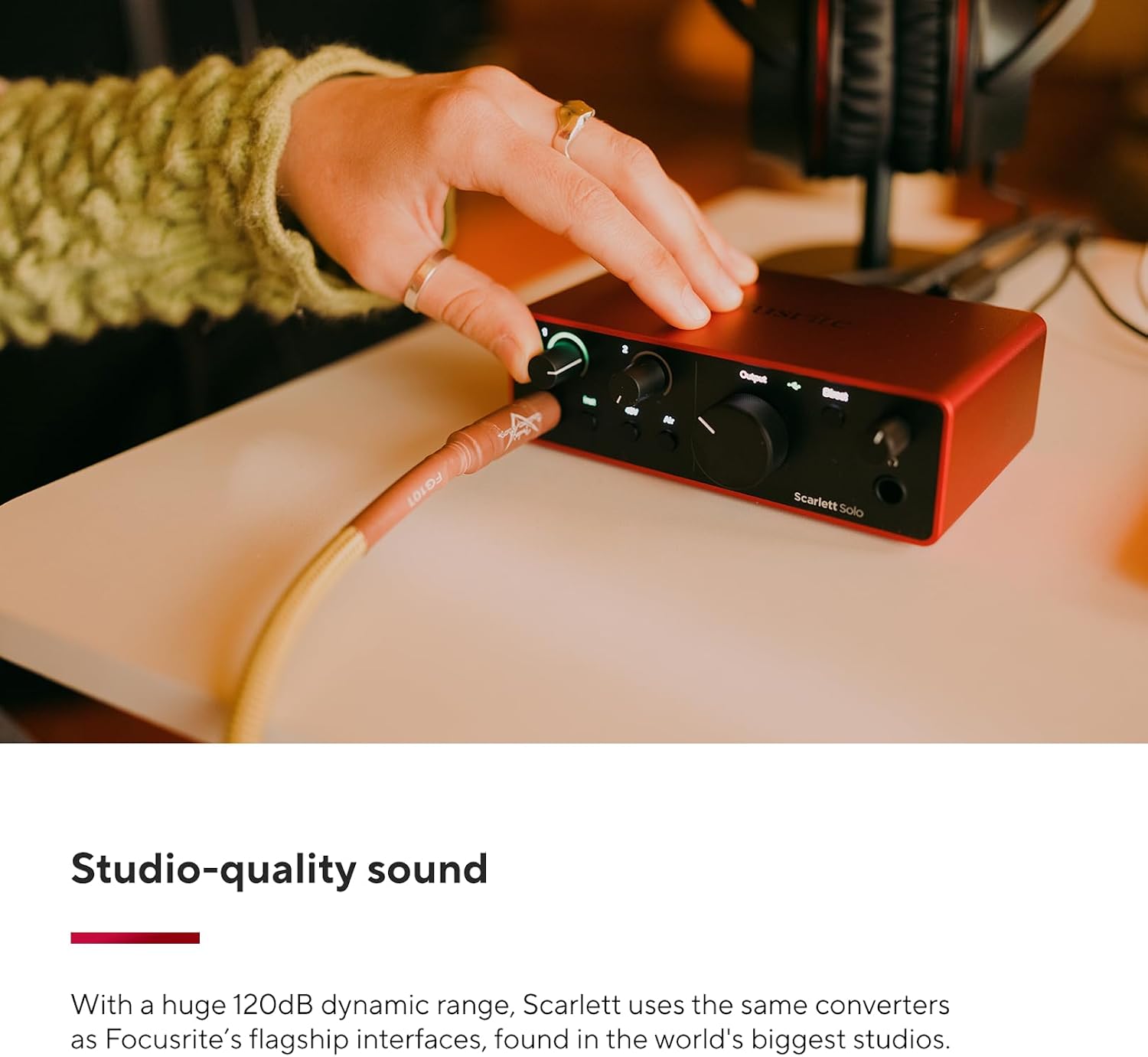 Focusrite Scarlett Solo 4th Gen USB-C Audio Interface