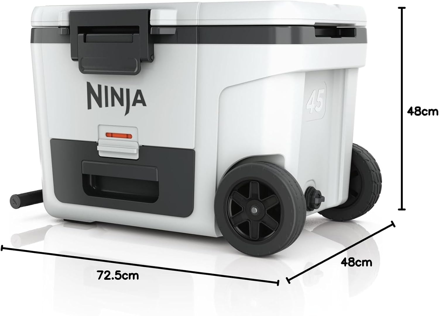 Ninja FrostVault Kühlbox mit Rollen und Isolierung, Wolkenweiß, FB245EUWH