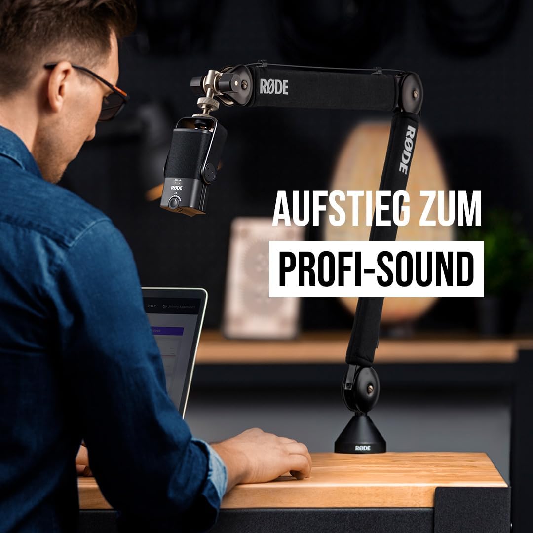 RØDE NT-USB Mini Versatile USB Studio Condenser Microphone for Podcasting, Streaming, Gaming, Music Production, Vocal and Instrument Recording (Black)