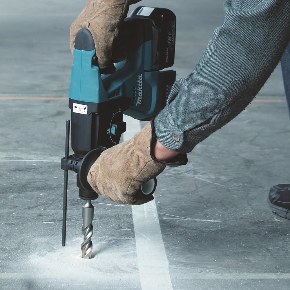 Makita Akku-Kombihammer für SDS-Plus, (18 V, 5,0 Ah im Makpac inklusive 2 Akkus und Ladegerät), DHR243RTJ