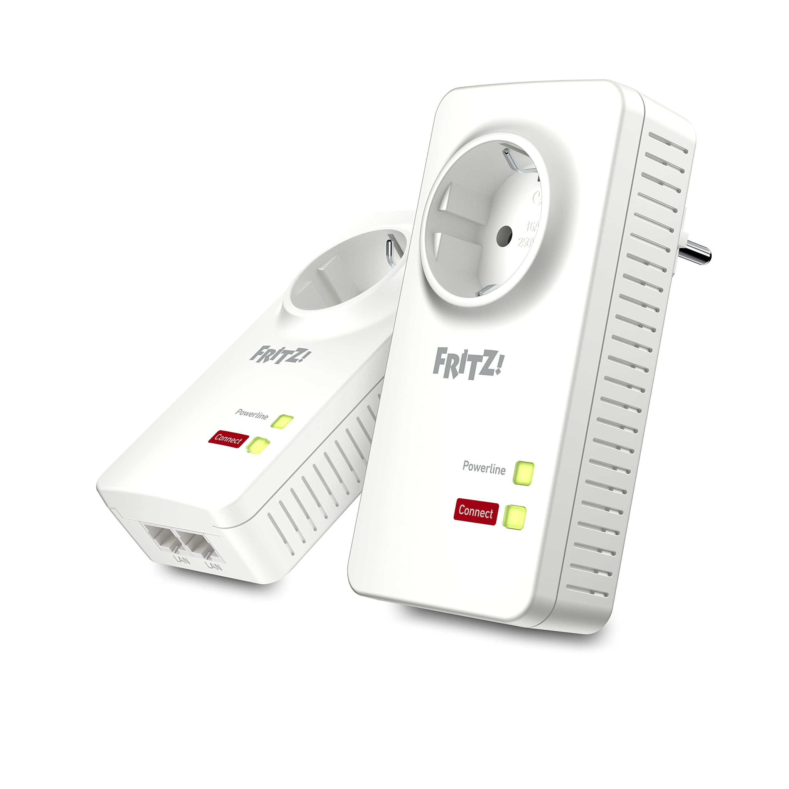 FRITZ!Powerline 1220 Set – 1.200 MBit/s mit 2x Gigabit-LAN pro Adaptero
