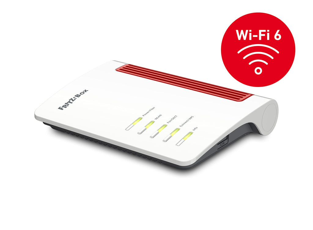 FRITZ!Box 5530 Fiber – Glasfaser-Router mit Wi-Fi 6 & 2.5-Gigabit-LANo