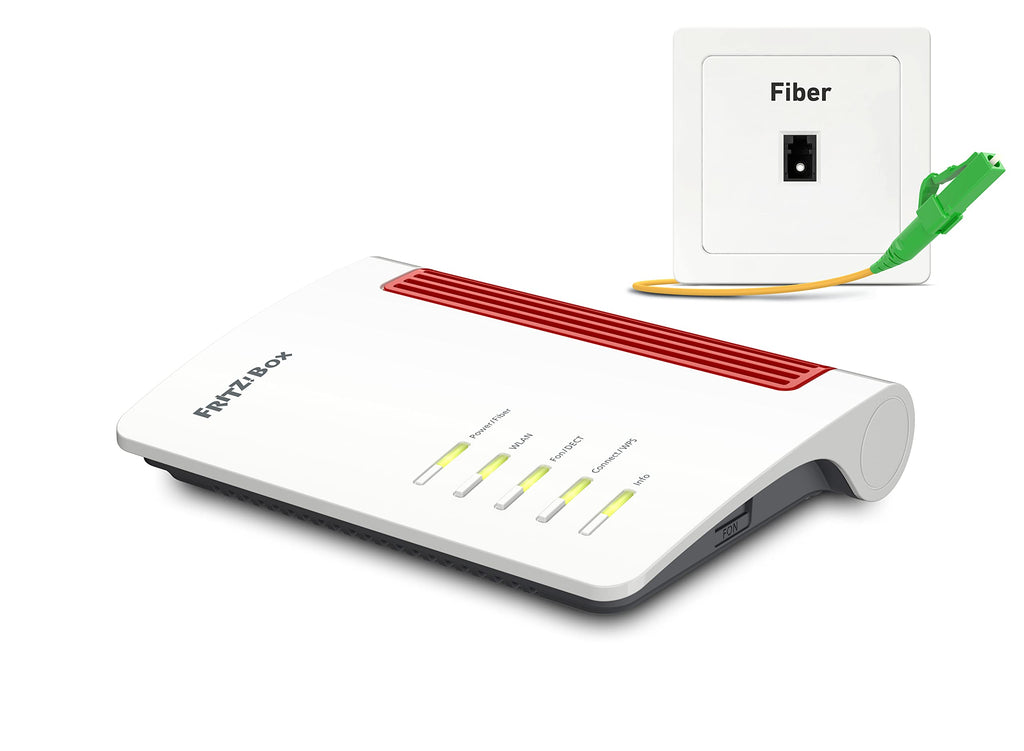 FRITZ!Box 5530 Fiber – Glasfaser-Router mit Wi-Fi 6 & 2.5-Gigabit-LANo
