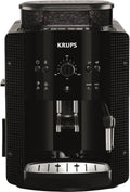 KRUPS Arabica Picto Kaffeevollautomat, kompaktes Design, einfache Bedienung, intuitiv einstellbarer Drehregler, Milchschaumdüse, 2-Tassen-Funktion, Kaffeemaschine, Weiß, EA810570
