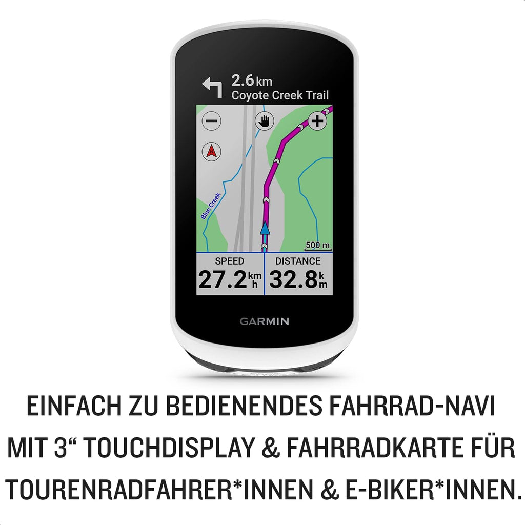 Garmin Edge Explore 2 - GPS Bicycle Navigation for Touring Cyclists & E-Bikers, 3 Inch Touch Display, Easy Operation, Specific E-Bike Routing, Pre-Installed Europe Map & Up to 16 Hours Battery Life