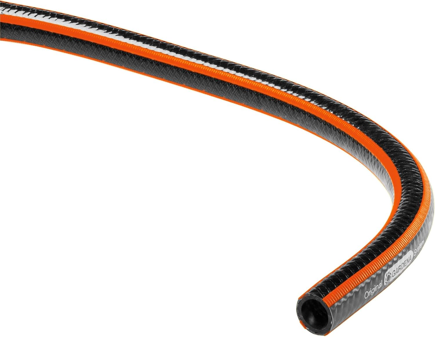 Gardena Comfort FLEX Schlauch 19 mm (3/4 Zoll), 25 m: Formstabiler, flexibler Gartenschlauch mit Power-Grip-Profil, aus hochwertigem Spiralgewebe, 25 bar Berstdruck, ohne Systemteile (18053-20)