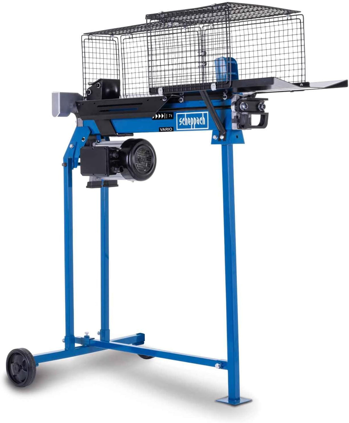 Scheppach liegend Holzspalter HL760LS Brennholzspalter mit Untergestell | Spaltkraft 7 Tonnen | 2200W - 230V | Spaltgutlänge 52cm | SpaltgutØ 25cm | Rücklauf & Einstellbarer Hub | Hydraulikspalter