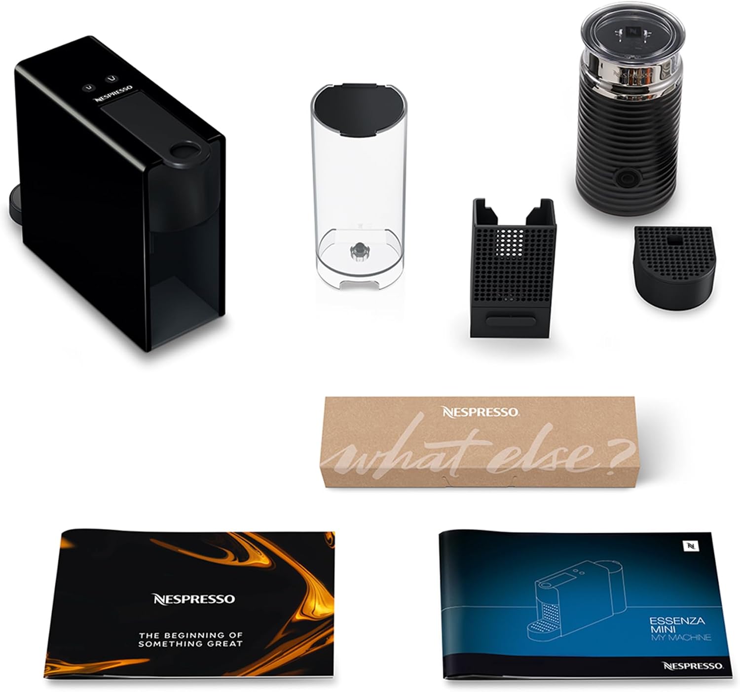 Nespresso KRUPS Essenza Mini Schwarz Original Kapselmaschine XN1108