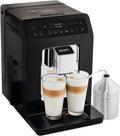 Krups EA8918 Evidence Kaffevollautomat | OLED-Display Barista Quattro Force Technologie | 12 Kaffee | 3 Tee Variationen | One-Touch-Cappuccino | 2-Tassen Funktion | schwarz