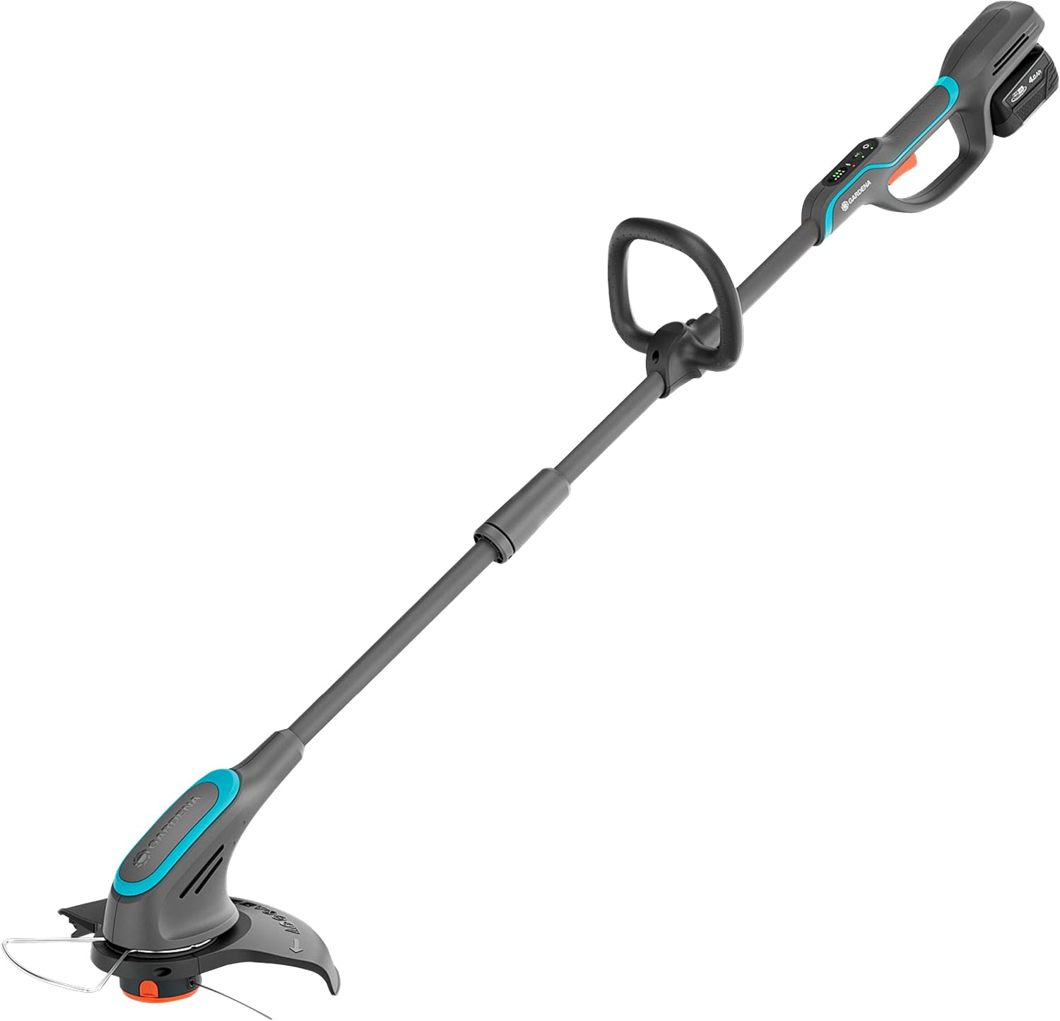 Gardena Akku-Rasentrimmer PowerTrim 30/18V P4A Ready-to-Use Set: Leistungsstark, 2-mm-Nylonfaden, Verstellbar, Für Dickes Gras, Kabellos (14703-20)