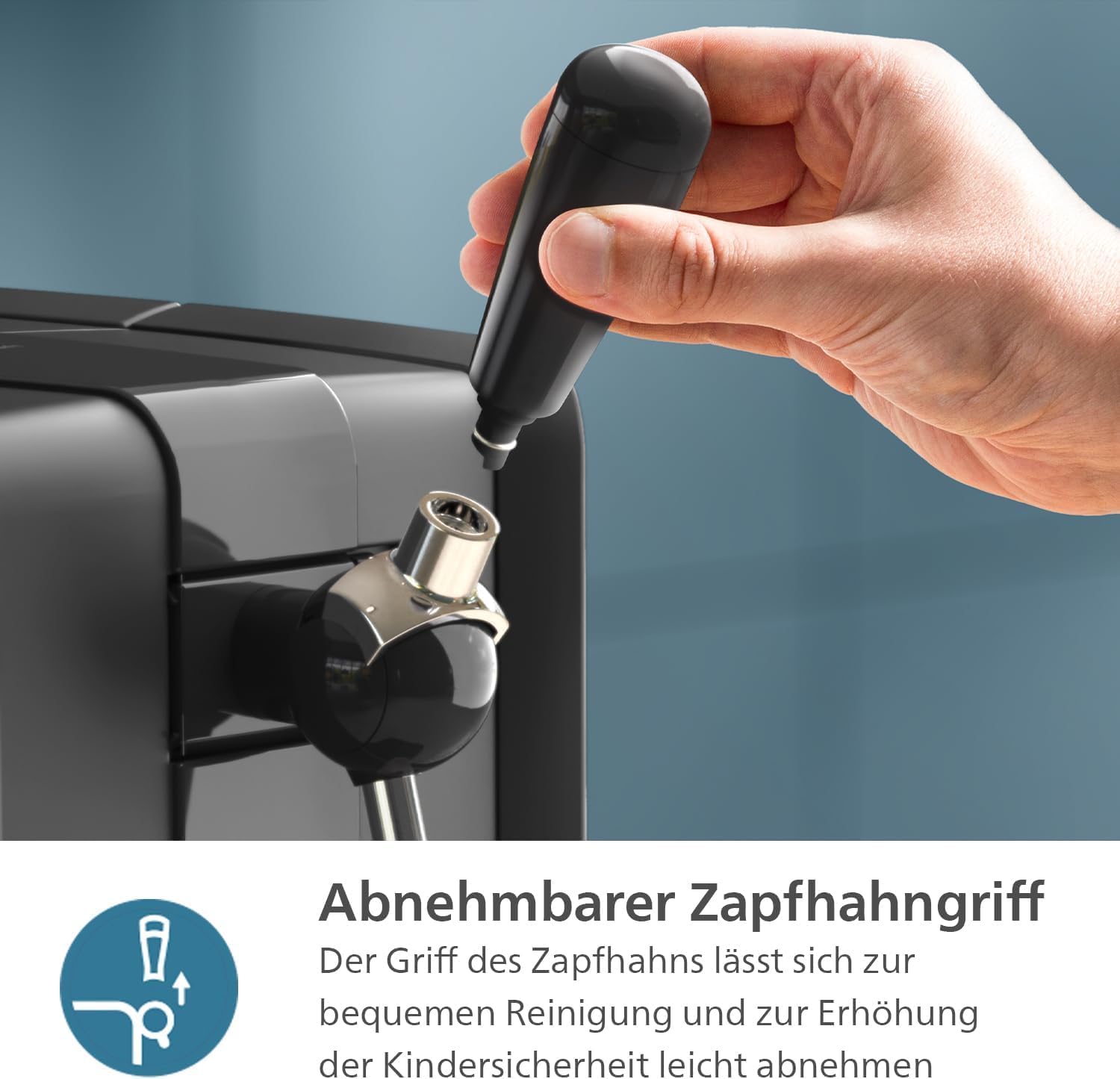 Philips PerfectDraft Black Beer Dispenser for up to 30 Days | Freshly cooled at 3 °C, for the home bar, 6 L, LED indicators (HD3760/90)