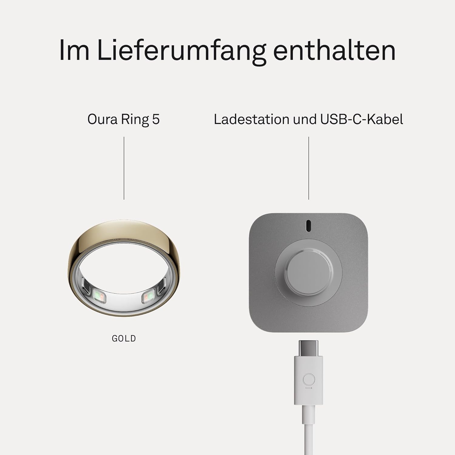OURA Ring 5 Gold - Size 8 - Find Your Ring Size