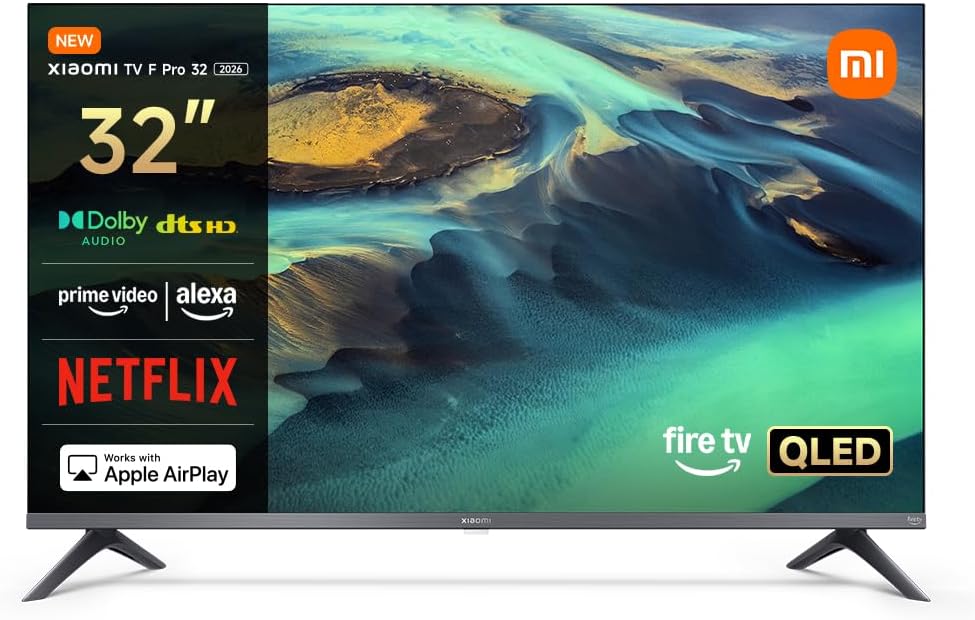 Xiaomi TV F Pro 32 32" QLED Smart TV Fire OS7 Triple Tuner DVB-C/S/S2/T/T2