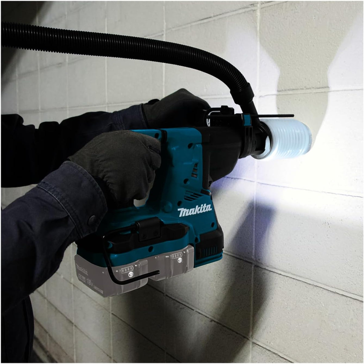 Makita DHR280ZJ Akku Kombihammer, 2 x 18V, Nur Gerät, Batteriebetrieben, Standard, Petrol