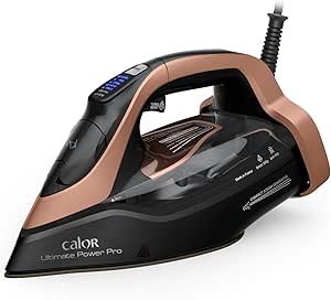 Calor Ultimate Power Pro Dampfbügeleisen FV9E50C0 – 3200 W, 85 g/min Dauerdampf, 300 g Dampfstoß, Hochleistungsbügeleisen