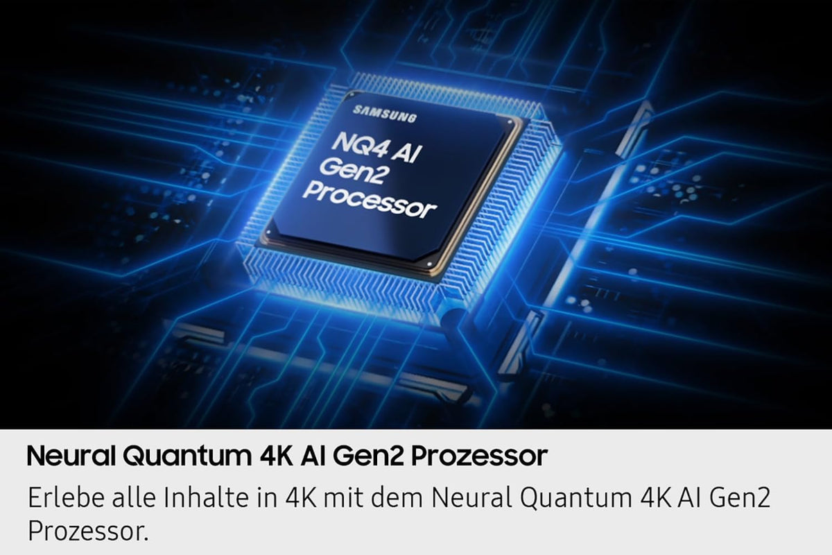 Samsung Neo QLED 4K QN70F 55 Zoll (138 cm) Mini LED Fernseher, Optimiert für Fussball, NQ4 AI Gen2 Prozessor, Quantum Matrix Technology Slim, Motion Xcelerator, Samsung Vision AI Smart TV