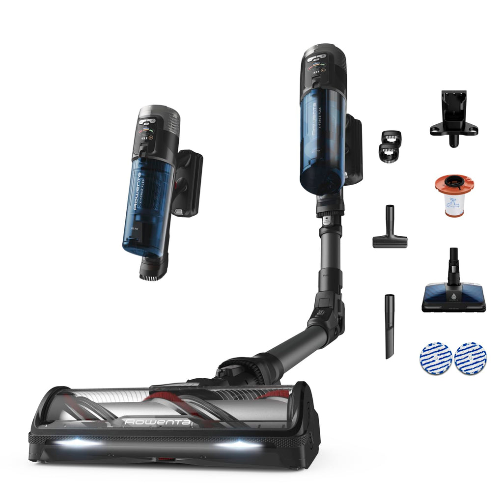Rowenta X-Force Flex 1660 kabelloser Akkustaubsauger, Extreme Saugkraft, 315 Air Watt, optimale Ergebnisse auf Allen Böden, LED-Beleuchtung, 2 Stunden Laufzeit, Flex-Gelenk, inkl Zubehör, RH9CD9E0