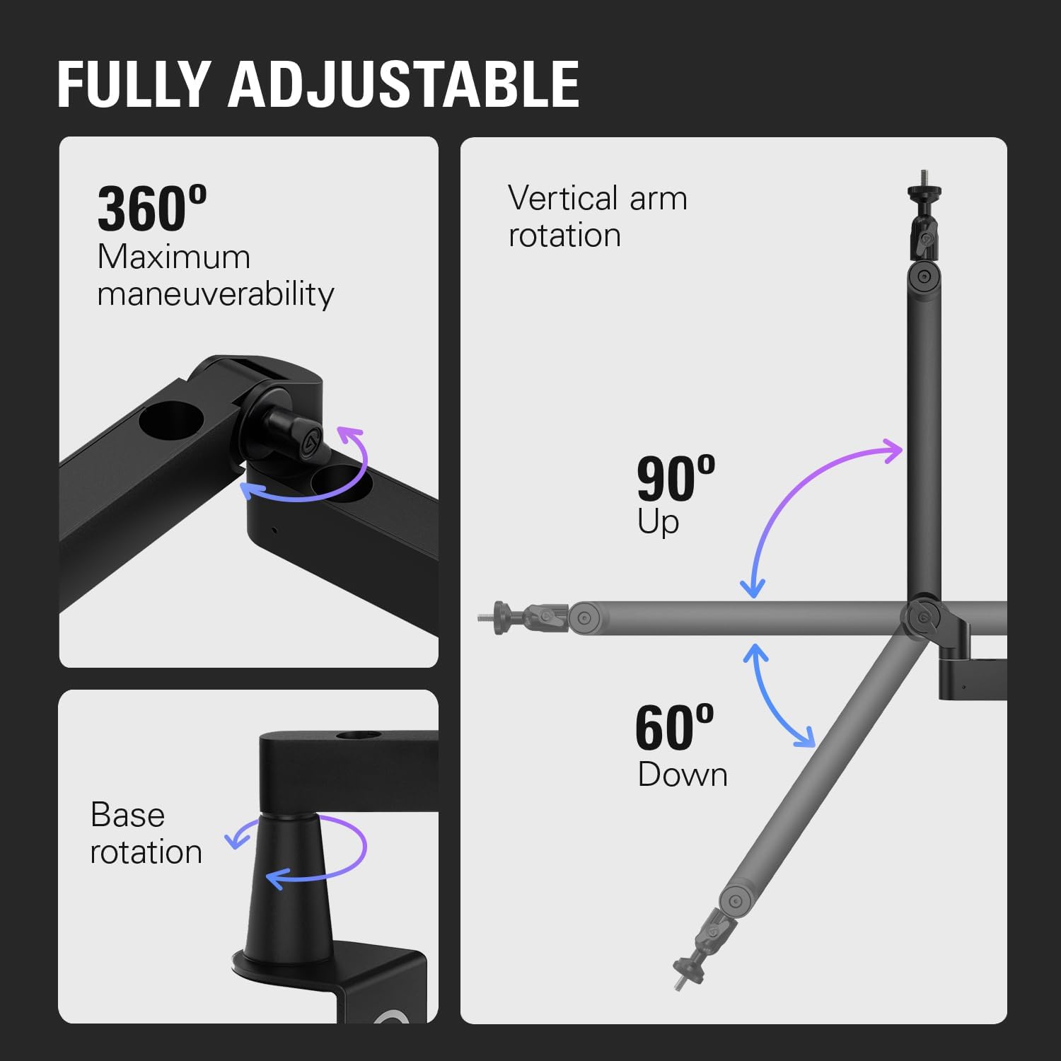 Elgato Wave Mic Arm Low Profile Microphone Boomarm