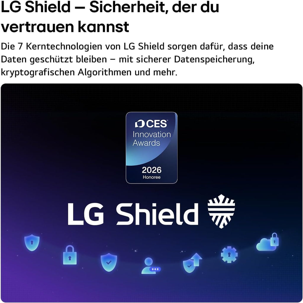 LG OLED65G67LW TV 65 Zoll, 4K OLED Evo AI, α11 Gen3 Prozessor, webOS 26, 120Hz, VRR bis zu 165Hz, Modelljahr 2026, Energieklasse E