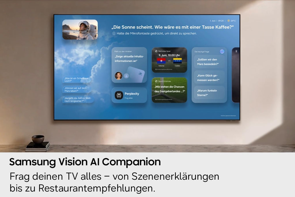 Samsung M70H Mini LED 4K 65 Zoll (163 cm) UHD, HDR, Motion Xcelerator 144Hz, AI Companion, 900 Sender, Smart TV, GU65M70HAU, 2026