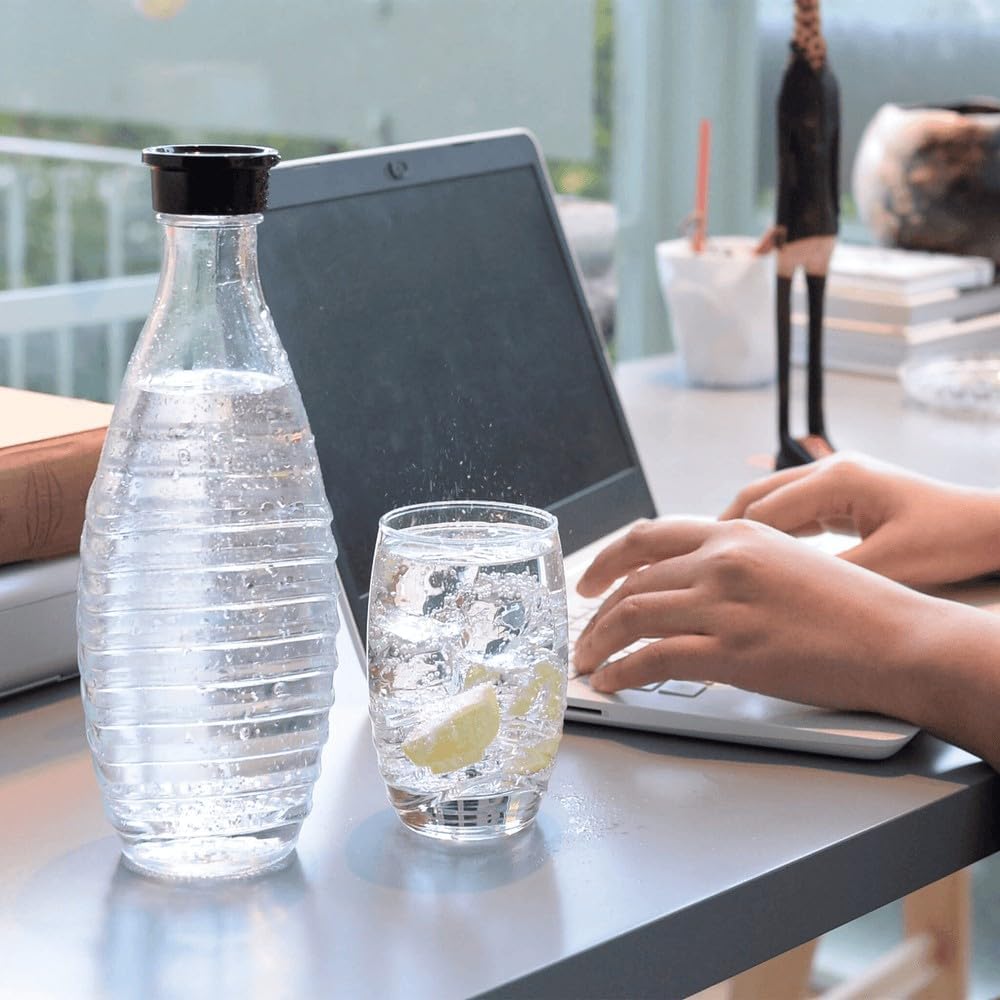 SodaStream Crystal 3.0 Aktionspack 3 Karaffen, titan