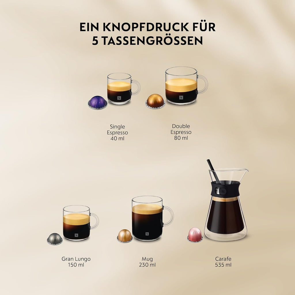 NESPRESSO KRUPS Vertuo Up Blau Kapselmaschine XN9404