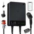 dé Wallbox 11kW mit APP RFID, 7,5m, §14a EnWG, EV Ladestation, Schwarz