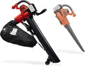 Einhell Akku-Laubsauger GE-CL 36/230 Li E Power X-Change (Li-Ion, 18 V, 230 km/h, max. 225 m³/h, 45 L Fangsack, Saug-/Blasfunktion, Turboschalter, inkl. Saug-/Blasrohr, 2x 4,0 Ah Akku und Twincharger)