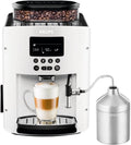 Krups Essential Kaffeevollautomat EA8161 | 3 Temperaturstufen + 3 Mahlstärken | Espresso | Kaffee | LCD-Anzeige | Auto Cappuccino | XS6000 Set | Energieklasse A | weiß