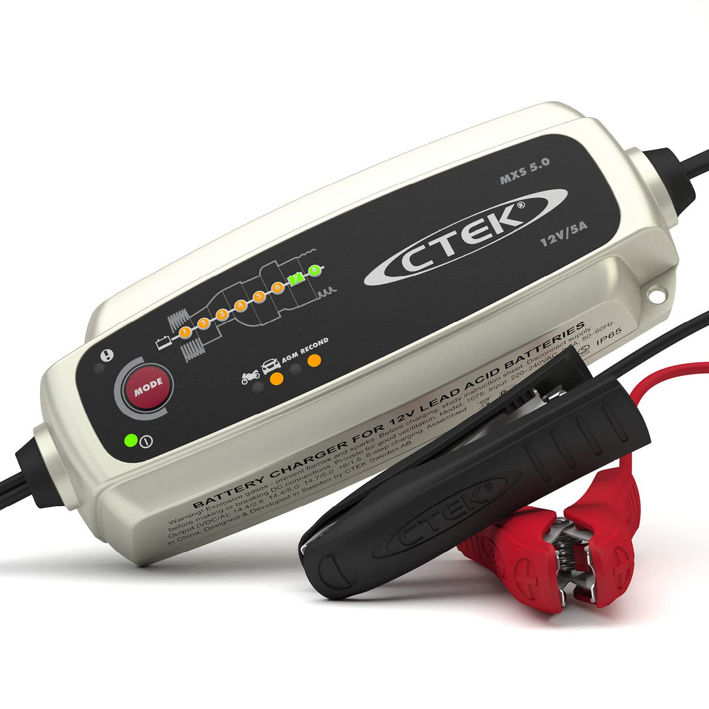 CTEK 40-659 Batterieladegerät 12V 5A – LiFePO4 & Blei, Desulfatierung, AGM, Temperaturkompensation