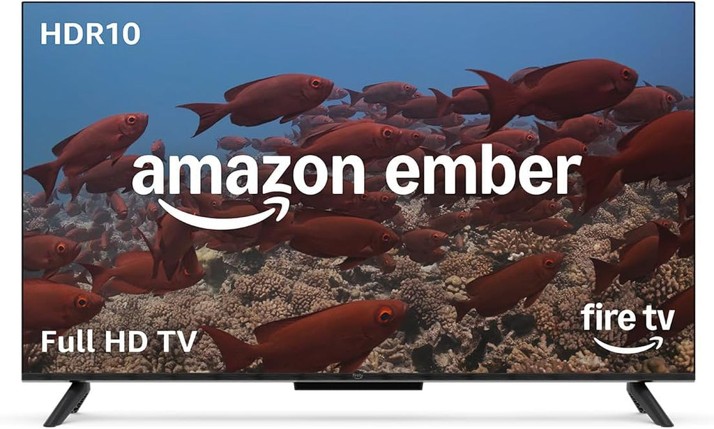 Amazon Ember 2-Serie mit Fire TV (neueste Generation), 32-Zoll-Smart-TV in HD mit Alexa-Fernbedienung, schnellem Streaming, Dolby Audio, Ambient-TV und kostenlosem Live-TV