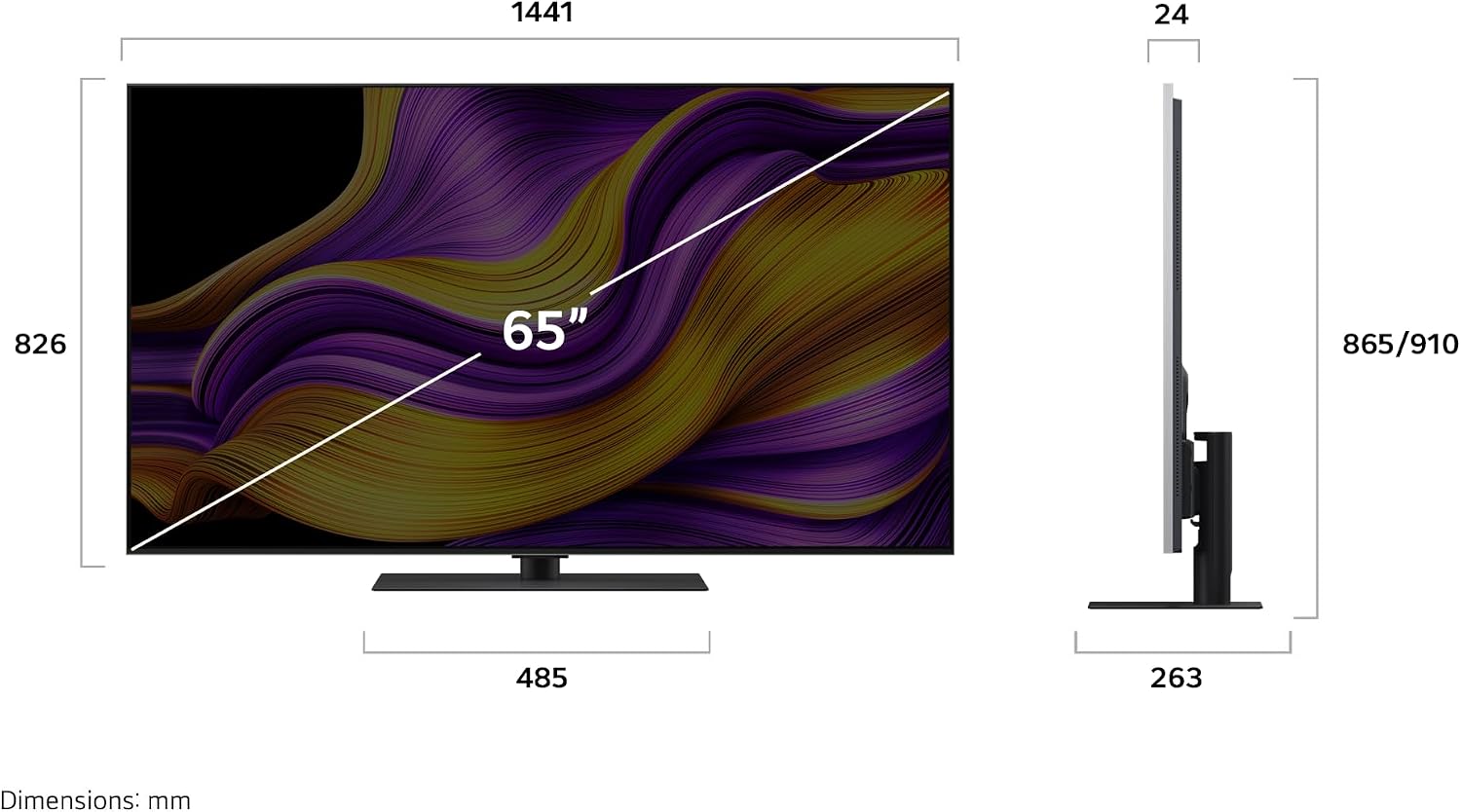 LG OLED65G59LS TV 65 Zoll (165 cm) 4K OLED evo AI TV (α11 Gen2 4K AI Prozessor, webOS 25, 120Hz (VRR bis zu 165Hz)) [Modelljahr 2025]