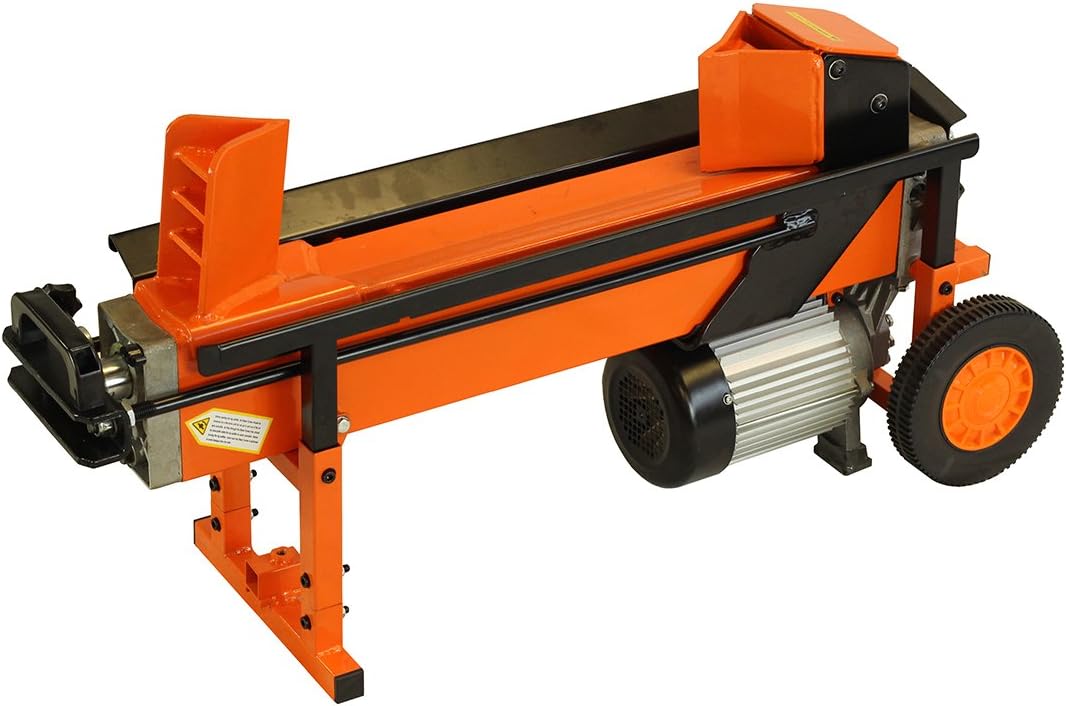 Forest Master FM16D Robustes elektrisches Holzspalter – 8 Tonnen Spaltkraft – Holzscheite bis zu 450 mm – vorgefüllt, gebrauchsfertig – DuoCut-Klinge – 2-Gang-Ramm