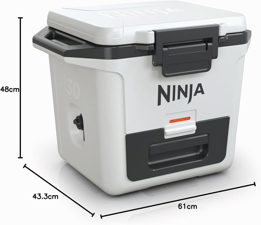 Ninja FrostVault Hard Cooler 47L, Premium isolierte Kühlbox, hält EIS bis zu 6 Tage