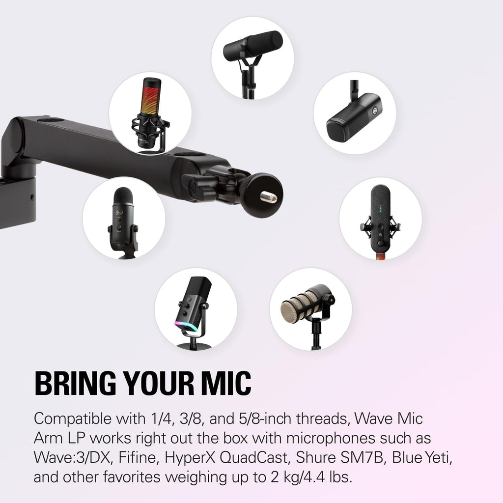 Elgato Wave Mic Arm Low Profile Microphone Boomarm