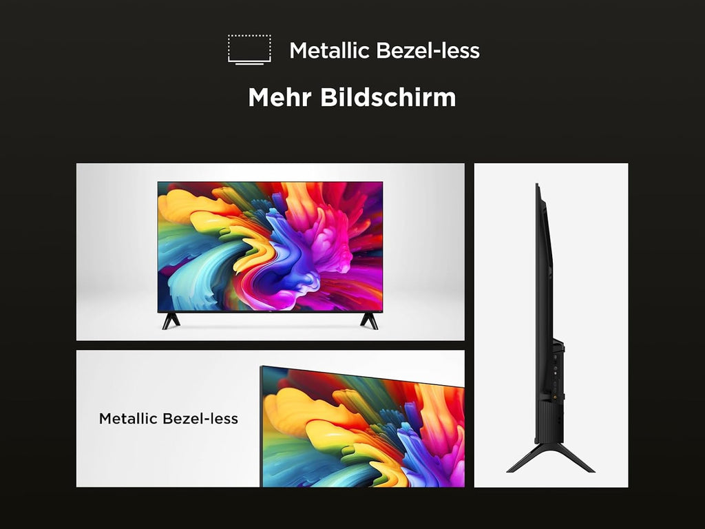 TCL 43SF560 – 43 Zoll, Full HD Smart QLED Direct LED TV mit Fire TV & HDR, Metallic Design, Rahmenlos