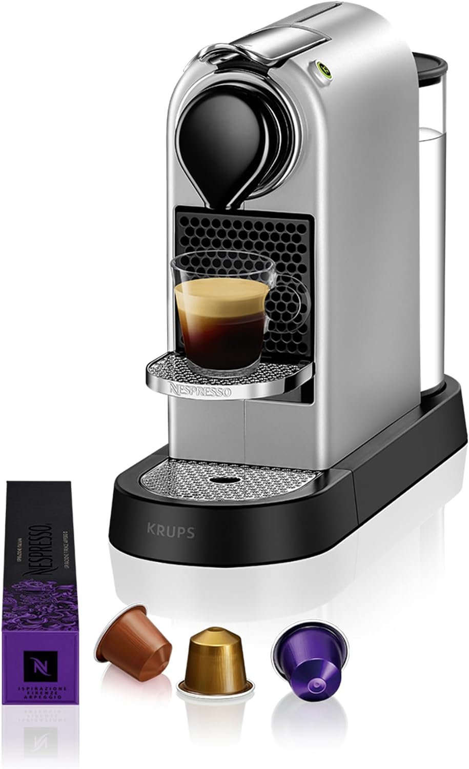 NESPRESSO KRUPS CitiZ Silber Original Kapselmaschine XN741B