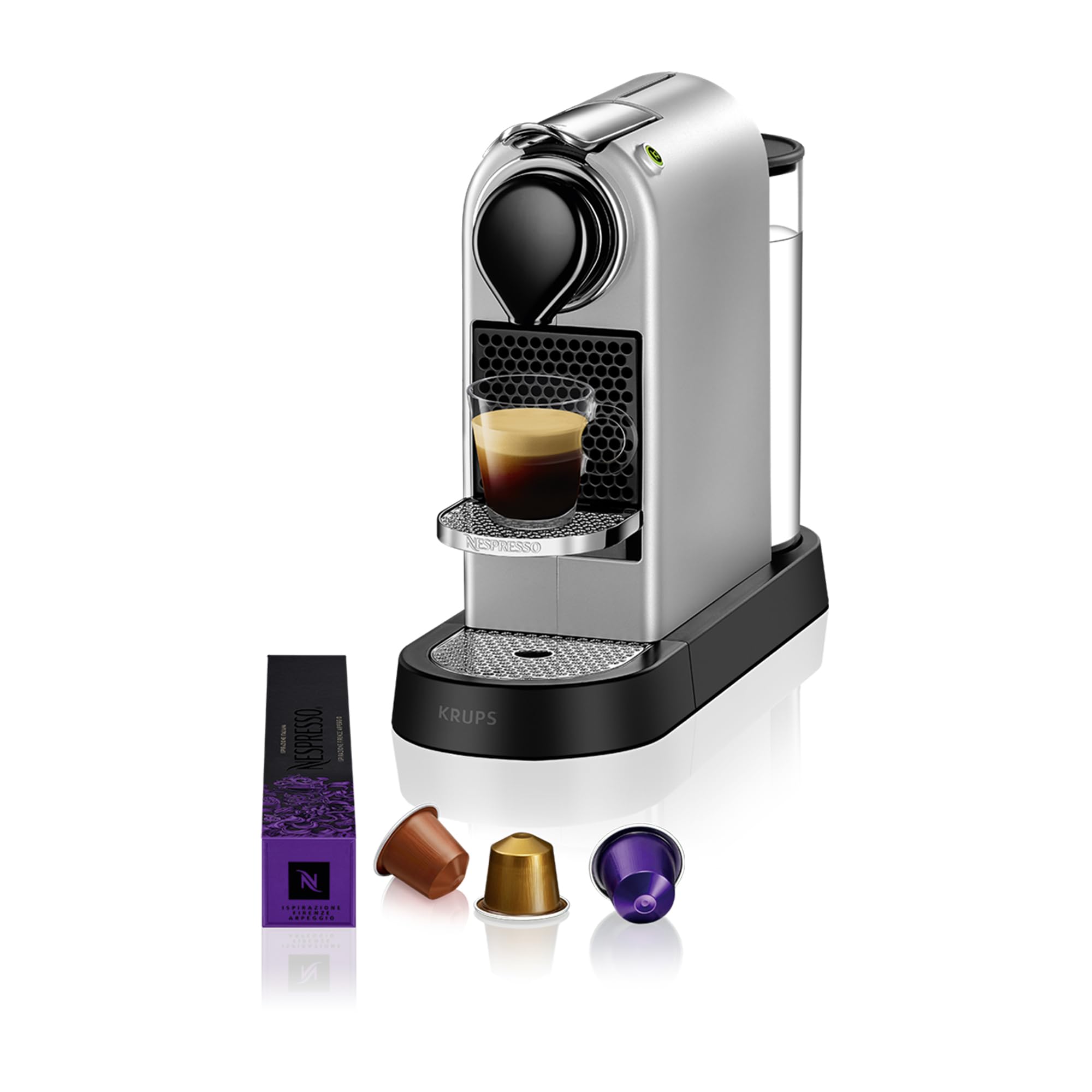 Nespresso Krups XN7615 Citiz&Milk Kaffeekapselmaschine | 1260W | Wassertankkapazität 1l | Pumpendruck 19 Bar | Farbe Rot