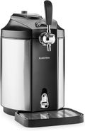 Klarstein Skal – Universal Beer Dispenser with Integrated Beer Cooler, Cooling to 2-12 °C, Beer Dispenser 5 Litres with Cooling. Thermoelectric Cooling System, 38 dB, Grey Silver