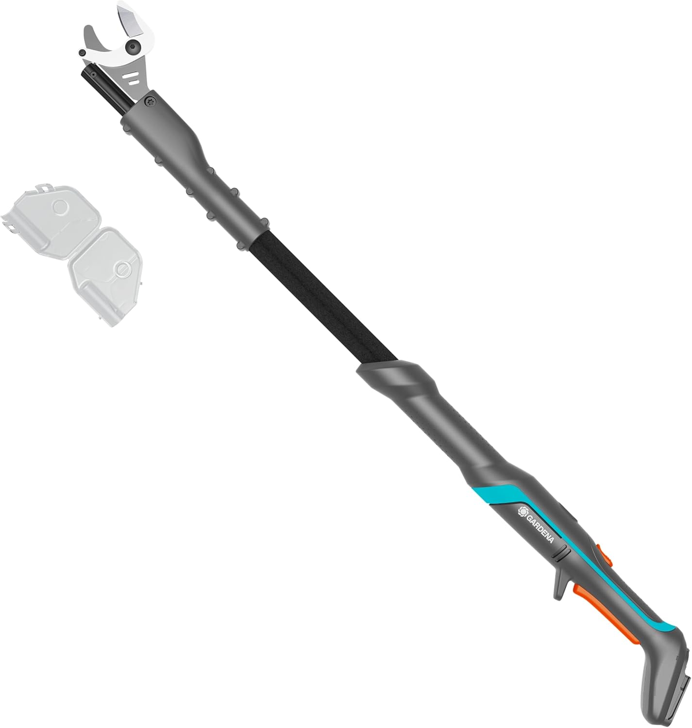 Gardena Akku-Astschere EasyCut 110/18V P4A Solo: Kraftsparendes Schneiden, Bis zu 2,5 m Reichweite, Leicht & ergonomisch, Stahlmesser, Kabellos (14772-55)