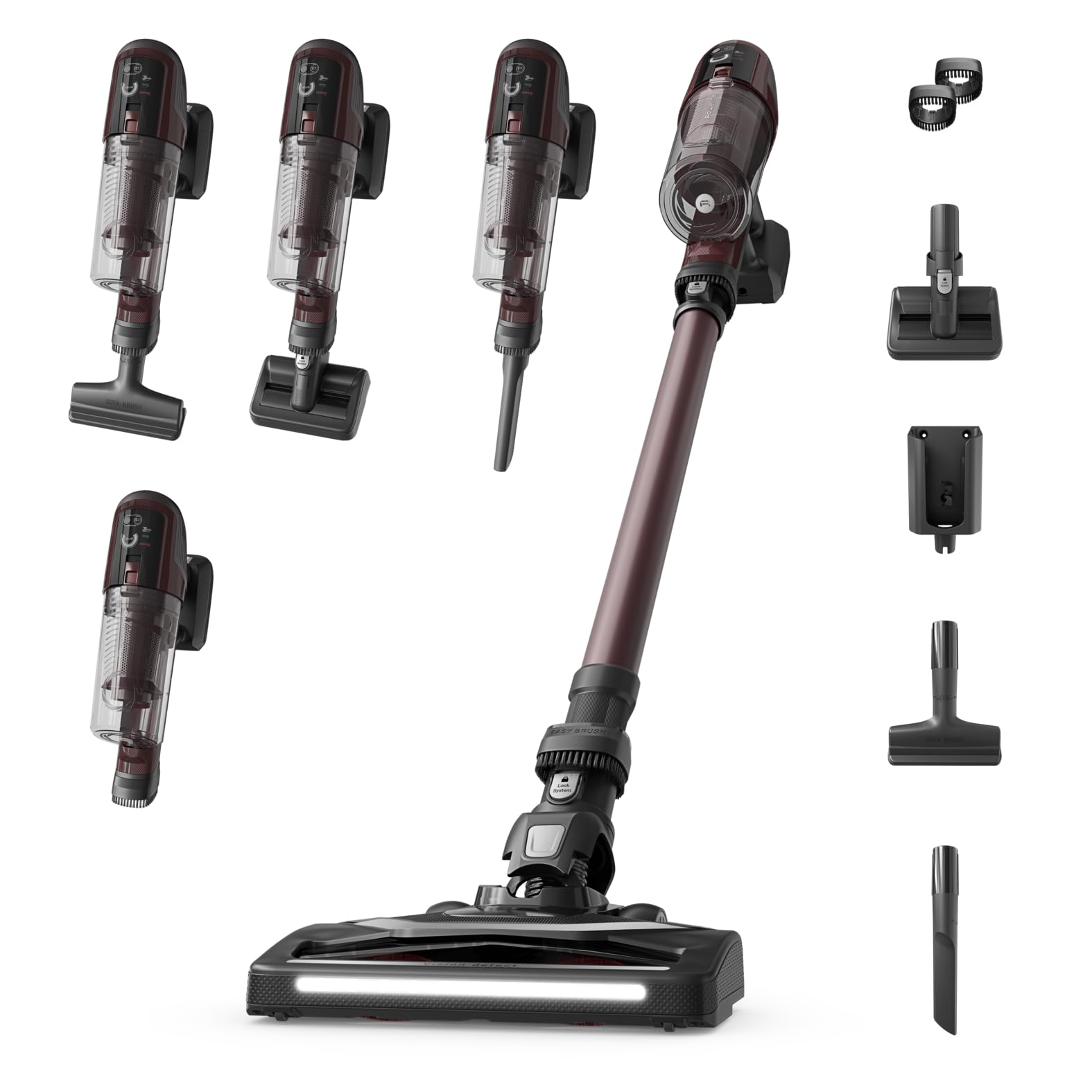 Rowenta X-Pert 6.80 Flex kabelloser Akku-Stabstaubsauger, LED-Düse