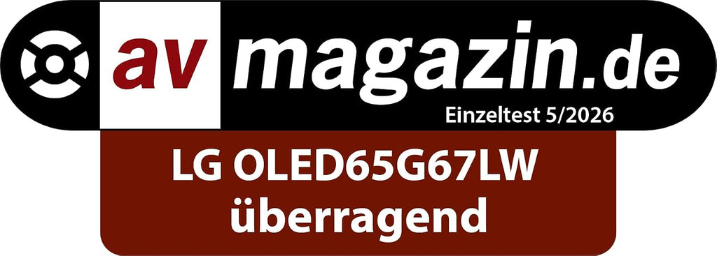 LG OLED65G67LW TV 65 Zoll, 4K OLED Evo AI, α11 Gen3 Prozessor, webOS 26, 120Hz, VRR bis zu 165Hz, Modelljahr 2026, Energieklasse E