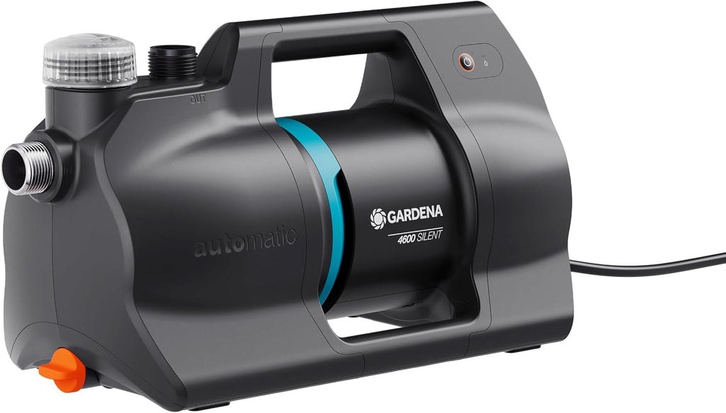 Gardena Haus- & Gartenautomat 4600 Silent Pumpen: Automatisierte Bewässerung und Hauswasserversorgung, 25% weniger Stromverbrauch*, Silent Technologie (09070-20)