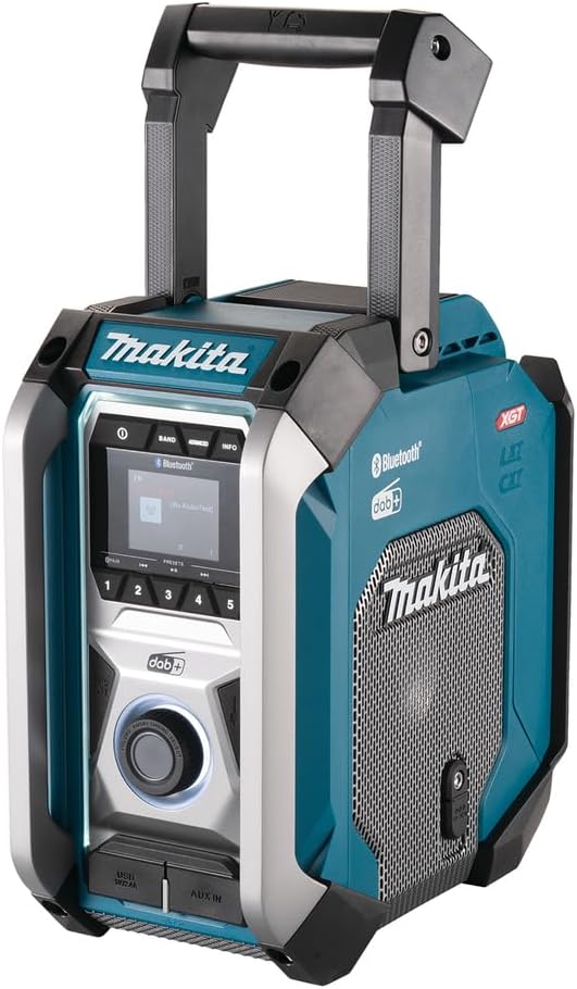 Makita MR007GZ Baustellenradio 18 V, 40 V Max., DAB, DAB+, FM, Bluetooth, Petrol, ohne Akku, ohne Ladegerät