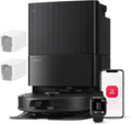 Roborock Qrevo Series Saug- und Wischroboter, 8.000 Pa Saugleistung, LiDAR-Navigation, All-in-One-Dockingstation, Anti-Verhedderungsbürste, Schwarz