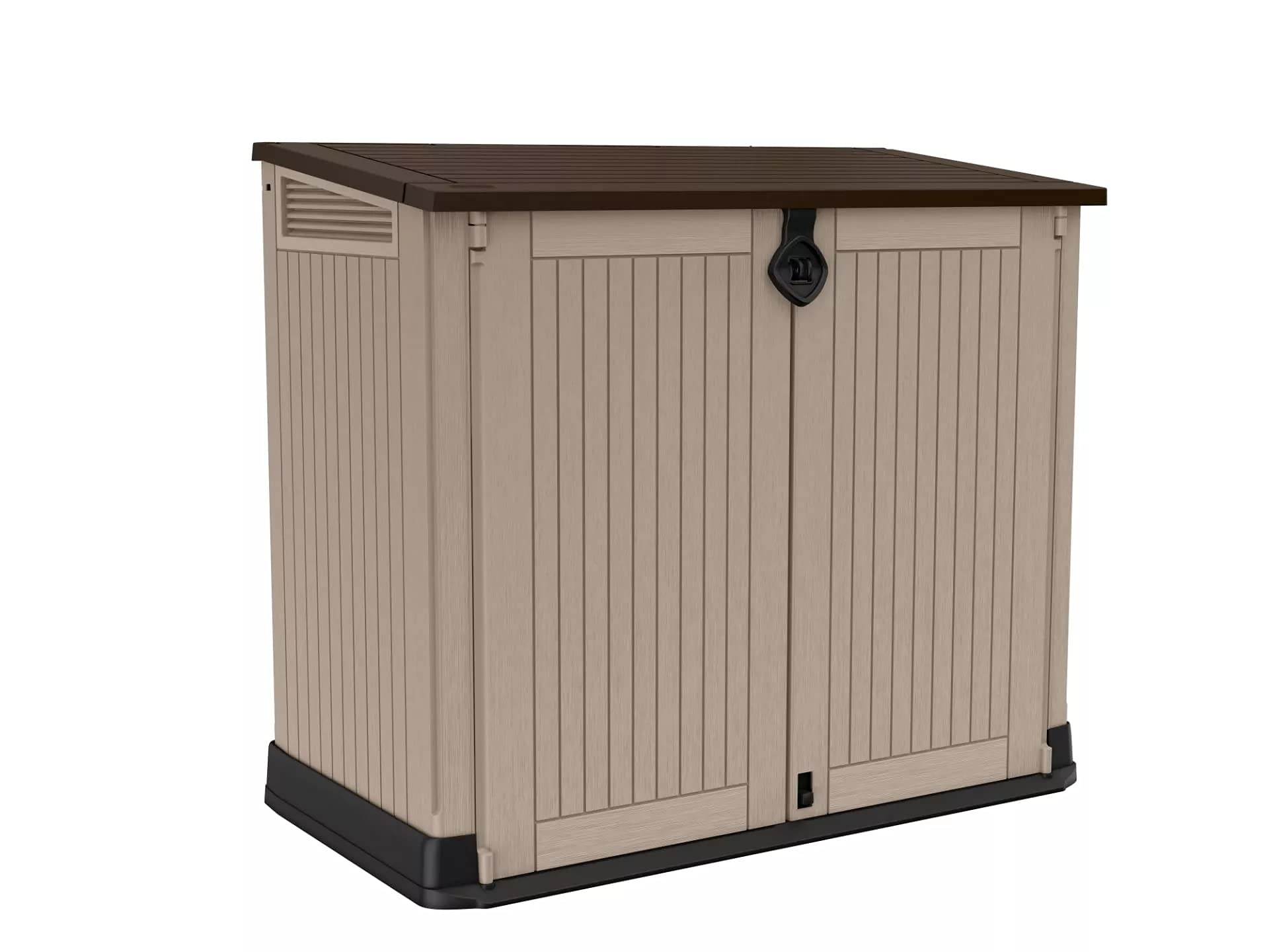 Keter 17199416 Mülltonnenbox Store it Out Max, Schwarz, 1.200L