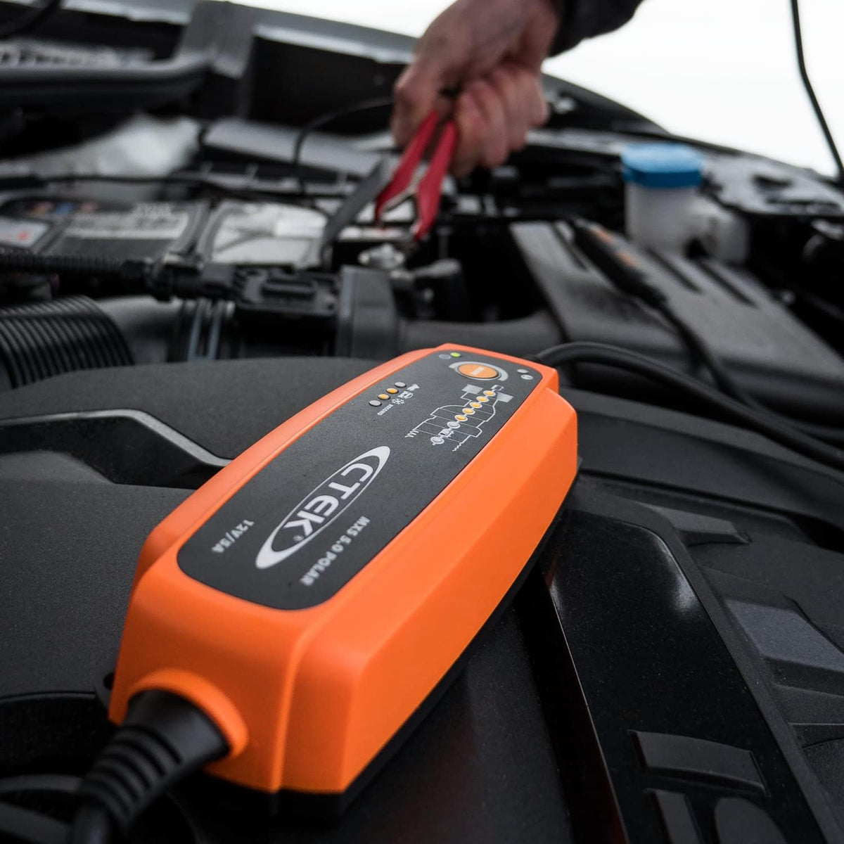 CTEK 5.0 Polar, Batterieladegerät 12V Für Extreme Kälte, Erhaltungsladegerät, Intelligentes Ladegerät Auto Und Motorschlitten, Batteriepfleger Mit Entsulfatierungsprogramm Und Rekonditionierungsmodus