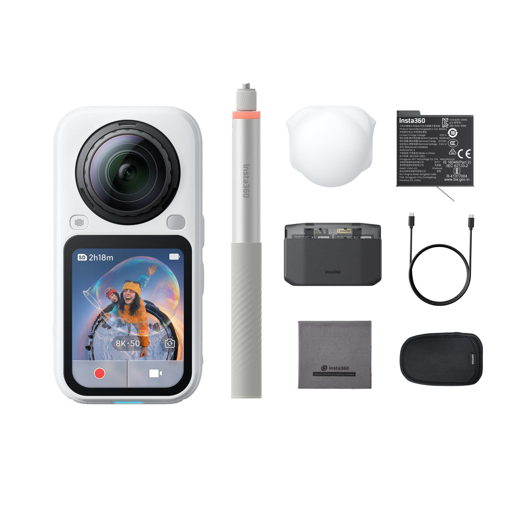 Insta360 X6 Essentials Bundle - 8K 360 Degree Camera with 1/1.1" Sensors
